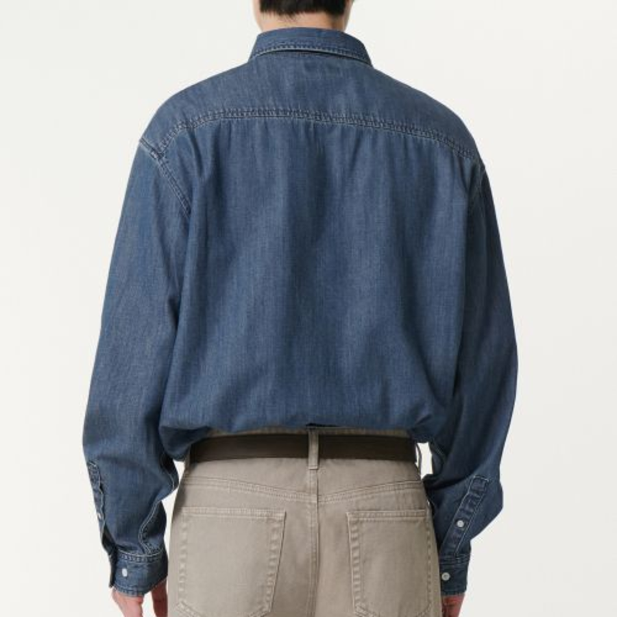 Musinsa Standard Relaxed Fit Denim Shirt – Indigo