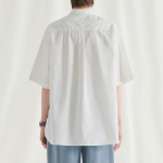 Melange Master Overfit Half Sleeve Mellow Shirt – White