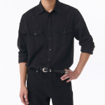 Musinsa Standard Denim Western Shirt – Black