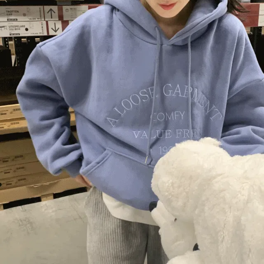 ILLUDE – худи Embroidered Oversized Fleece Hoodie