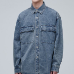 Musinsa Standard Oversized Double Pocket Denim Shirt – Indigo