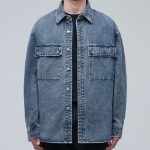 Musinsa Standard Oversized Double Pocket Denim Shirt – Indigo