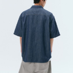 Musinsa Standard Relaxed Fit Short Sleeve Denim Shirt – Indigo