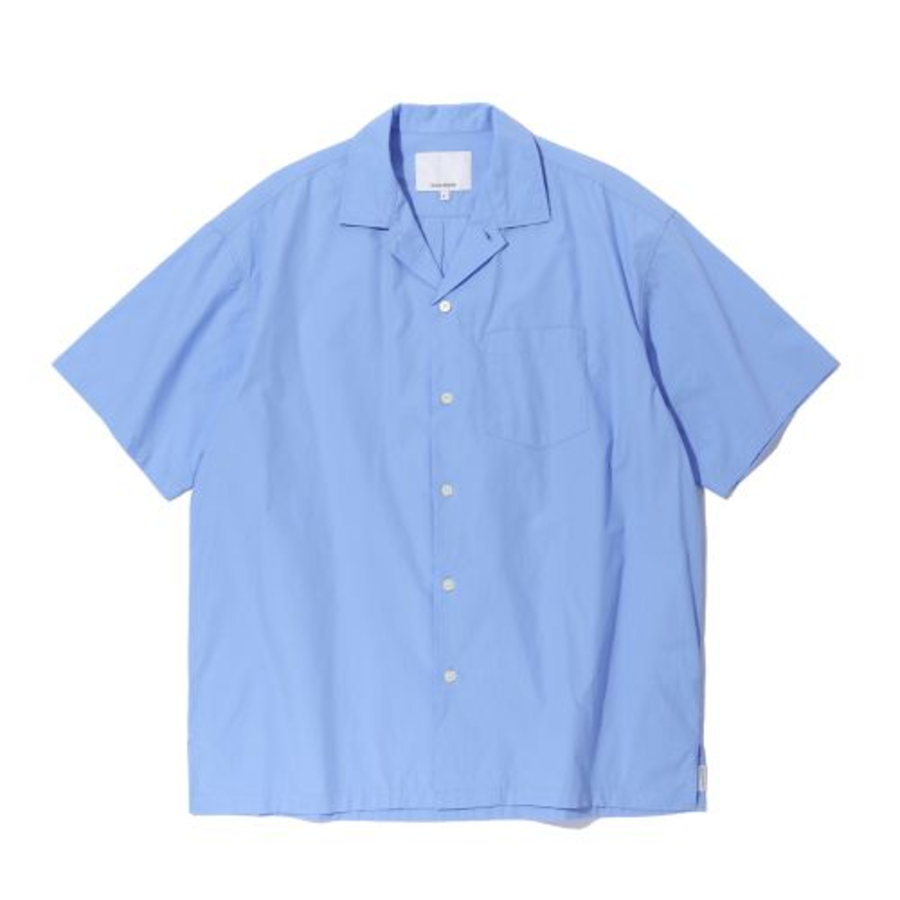 Sounds Life Cotton Open Collar Shirt – Blue