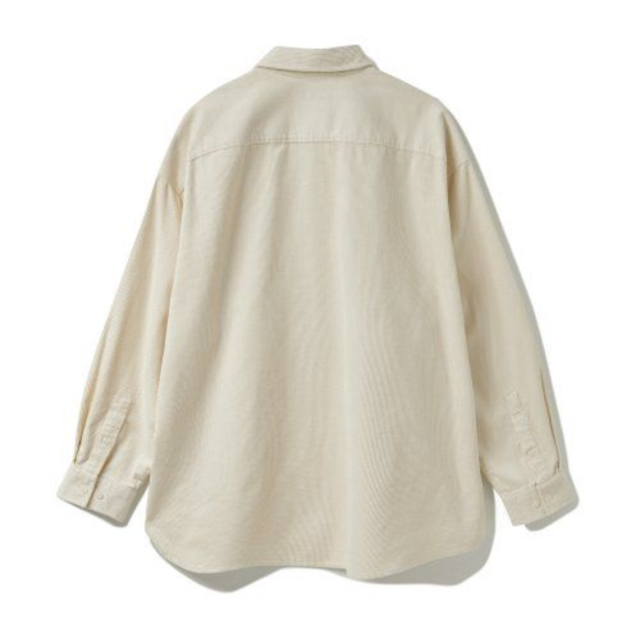 Melange Master Overfit Corduroy Shirt – Cream