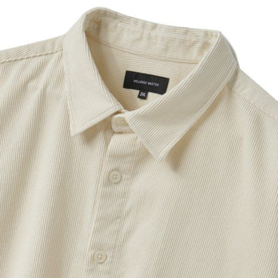 Melange Master Overfit Corduroy Shirt – Cream