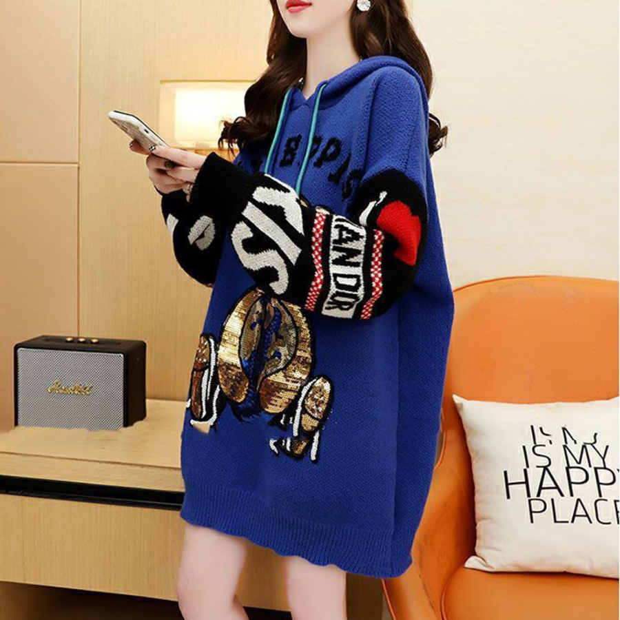 Rivea Sequin Knit Hoodie