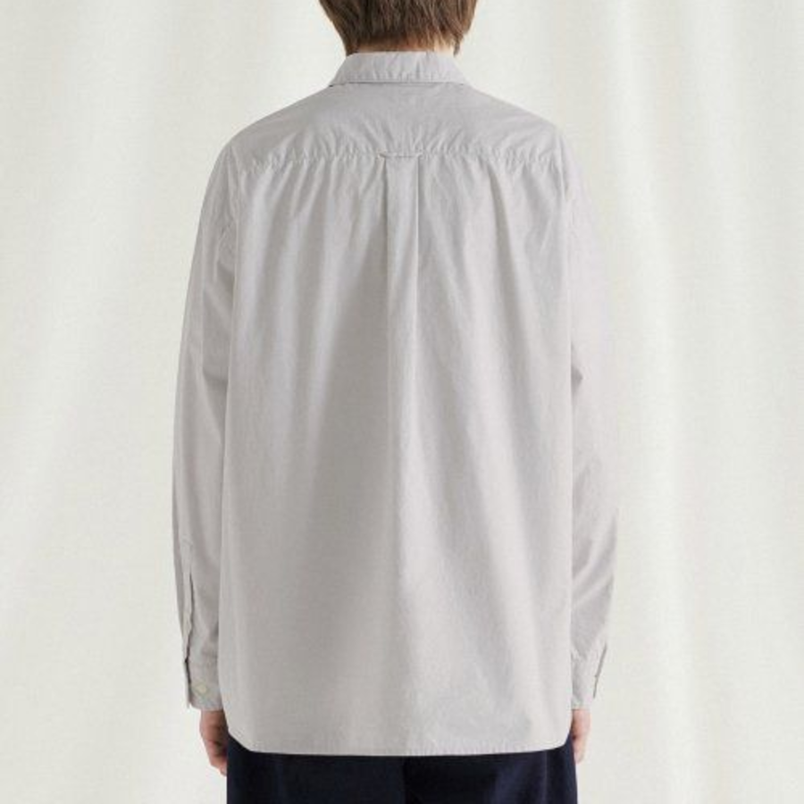 Melange Master Overfit Mellow Shirt – Light Grey