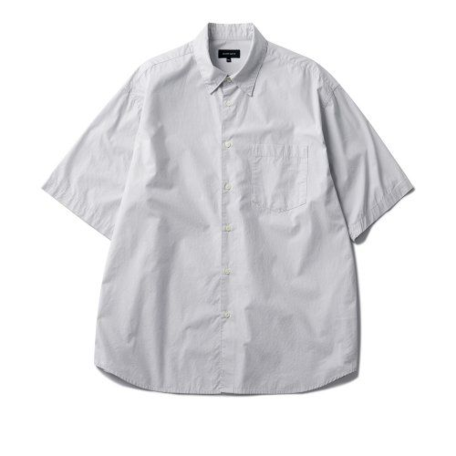 Melange Master Overfit Half Sleeve Mellow Shirt – Light Grey