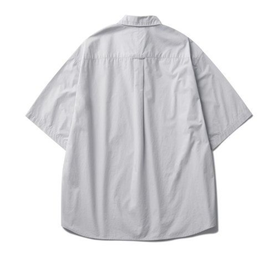 Melange Master Overfit Half Sleeve Mellow Shirt – Light Grey