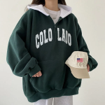 Anorak Oversized Color-Block Hoodie