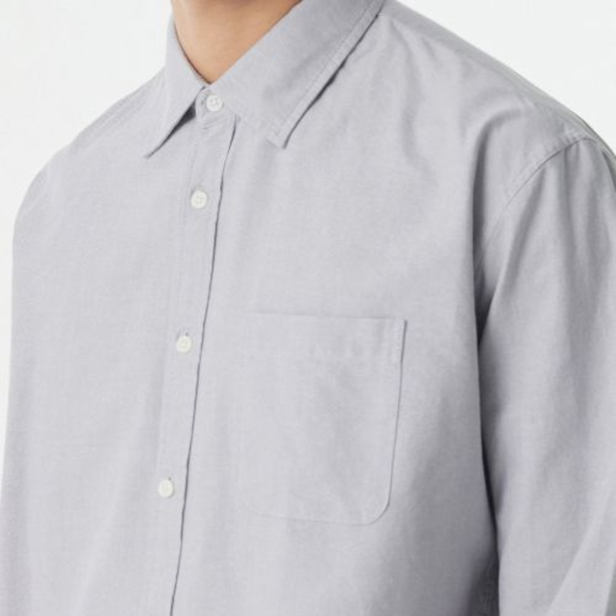Musinsa Standard Relax Fit Oxford Shirt – Grey
