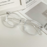Round Clear Frame Glasses — округлые прозрачные очки в роговой оправе