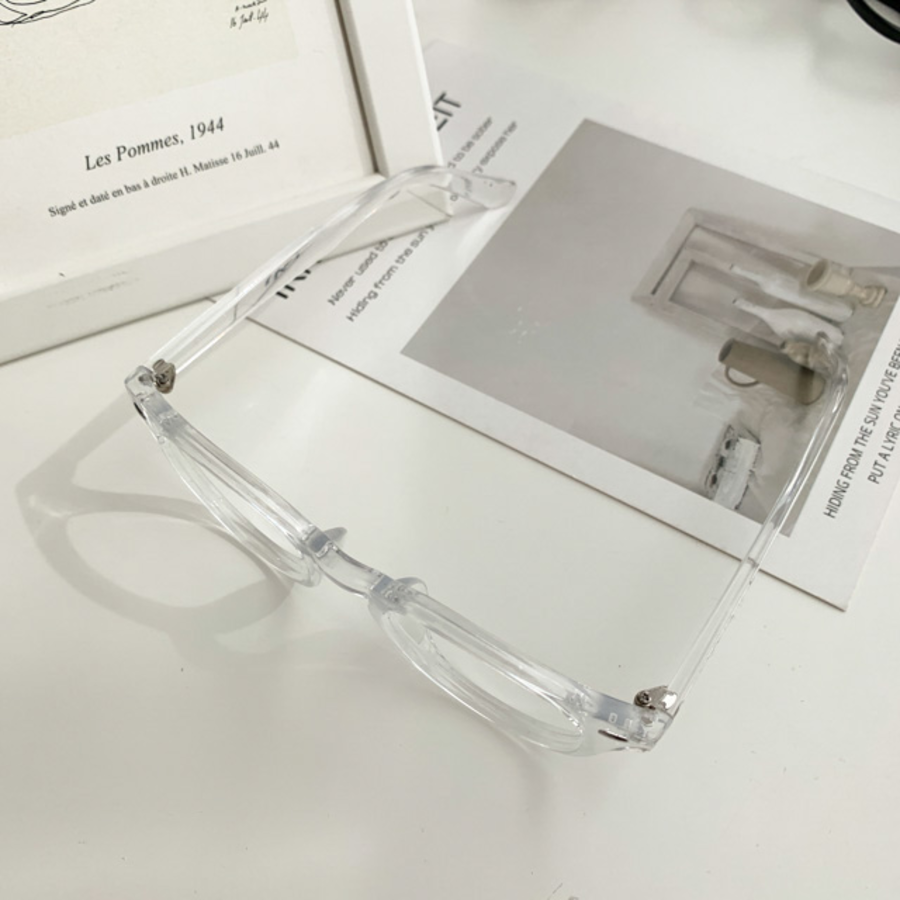 Round Clear Frame Glasses — округлые прозрачные очки в роговой оправе