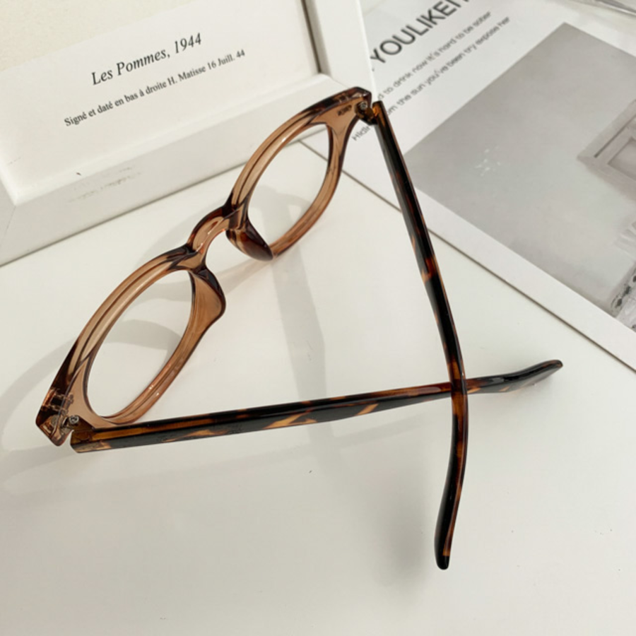 Round Clear Frame Glasses — округлые прозрачные очки в роговой оправе