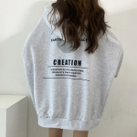 Свободный размер-Светло-серый-Худи