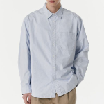 Musinsa Standard Relaxed Washed Poplin Shirt – Sky Blue
