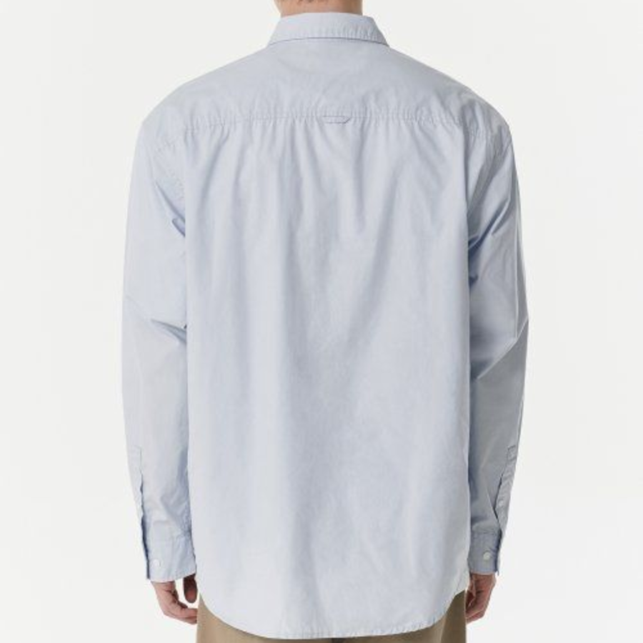 Musinsa Standard Relaxed Washed Poplin Shirt – Sky Blue