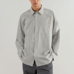Musinsa Standard Relaxed Soft Poplin Shirt – Light Gray