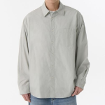 Musinsa Standard Relaxed Soft Poplin Shirt – Light Gray