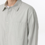 Musinsa Standard Relaxed Soft Poplin Shirt – Light Gray