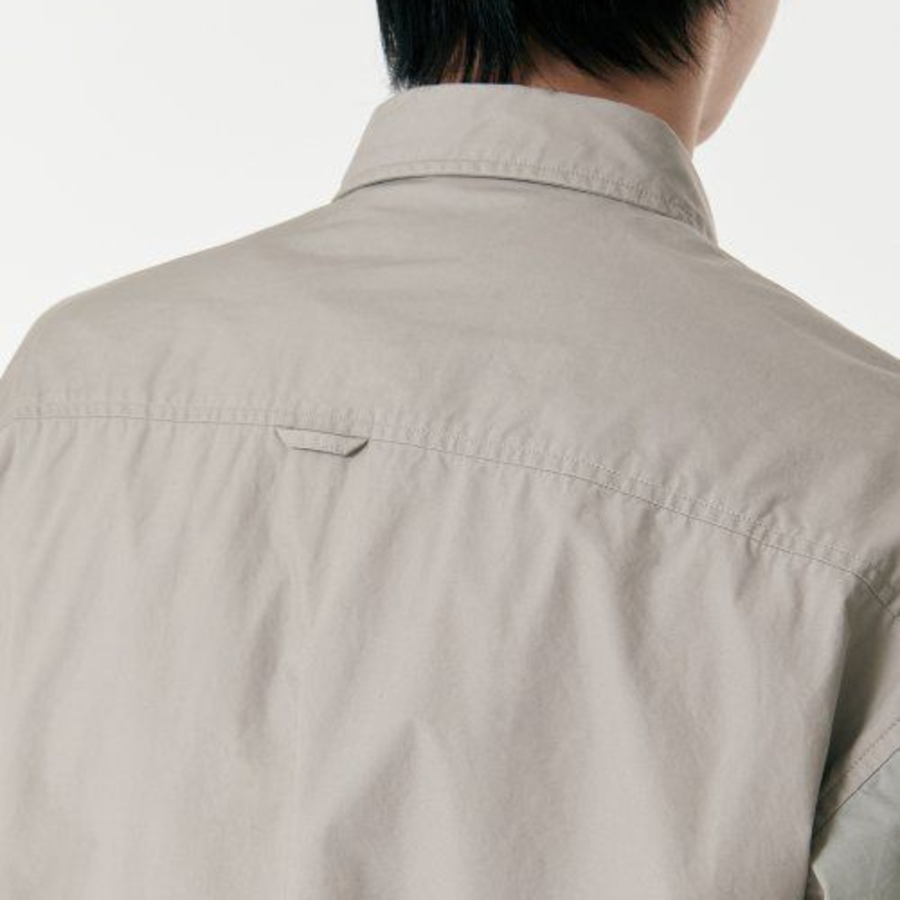 Musinsa Standard Relaxed Washed Poplin Shirt – Light Beige