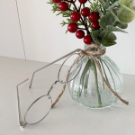 Kring Round Slim Silver Frame Glasses — утончённые круглые очки в серебристой оправе