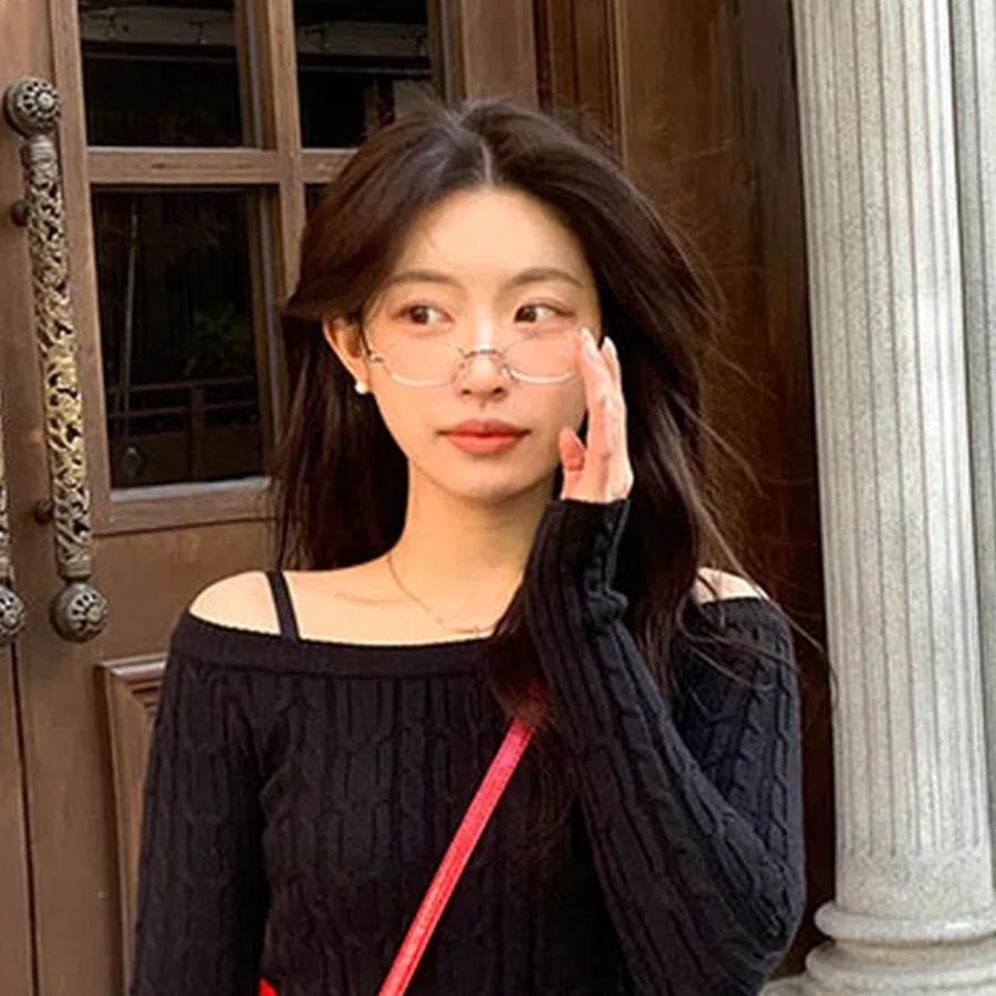 Kring Round Slim Silver Frame Glasses — утончённые круглые очки в серебристой оправе