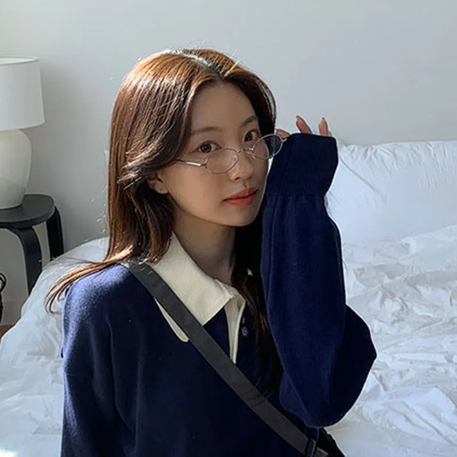 Kring Round Slim Silver Frame Glasses — утончённые круглые очки в серебристой оправе