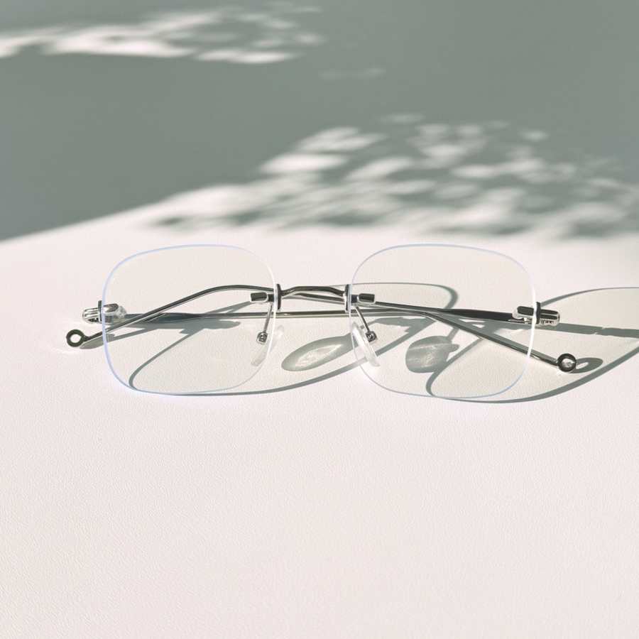 Geekchic Rimless Retro Glasses — женские прозрачные очки в стиле ретро с защитой от синего света