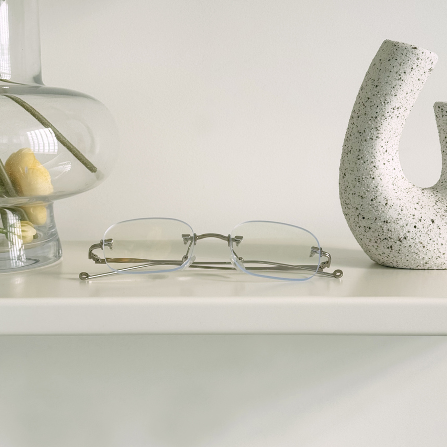 Geekchic Rimless Retro Glasses — женские прозрачные очки в стиле ретро с защитой от синего света