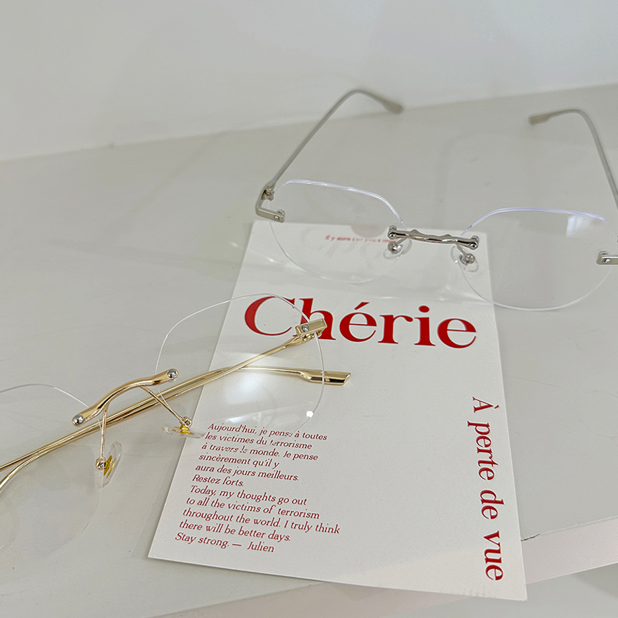 Polygon Rimless Glasses — винтажные многоугольные очки в ретро стиле с металлическими деталями