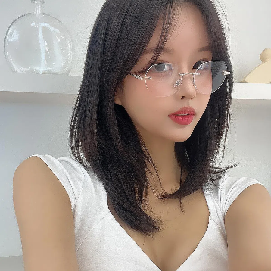 Polygon Rimless Glasses — винтажные многоугольные очки в ретро стиле с металлическими деталями