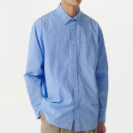 Musinsa Standard Relaxed Washed Poplin Shirt – Blue