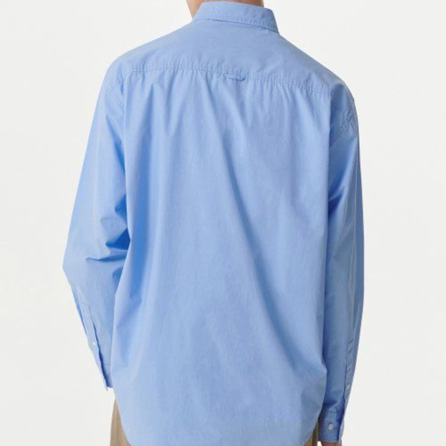 Musinsa Standard Relaxed Washed Poplin Shirt – Blue