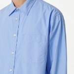 Musinsa Standard Relaxed Washed Poplin Shirt – Blue