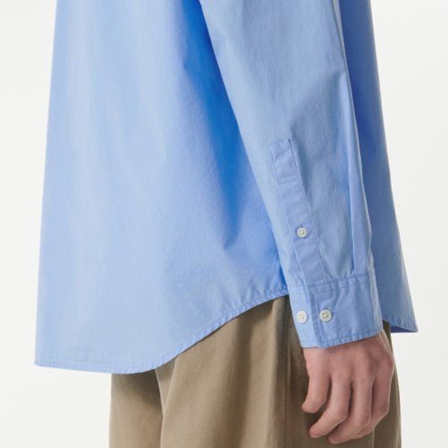 Musinsa Standard Relaxed Washed Poplin Shirt – Blue