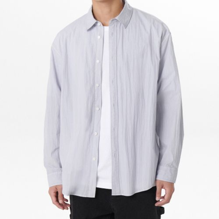 Musinsa Standard Relaxed Pigment Shirt – Light Grey