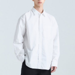 Musinsa Standard Relaxed Washed Poplin Shirt – White