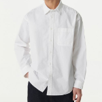 Musinsa Standard Relaxed Washed Poplin Shirt – White