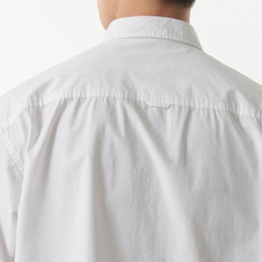 Musinsa Standard Relaxed Washed Poplin Shirt – White