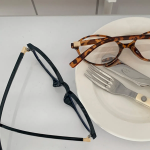 Round Oval Geek Chic Vintage Glasses — ретро-очки в круглой овальной оправе с леопардовым узором