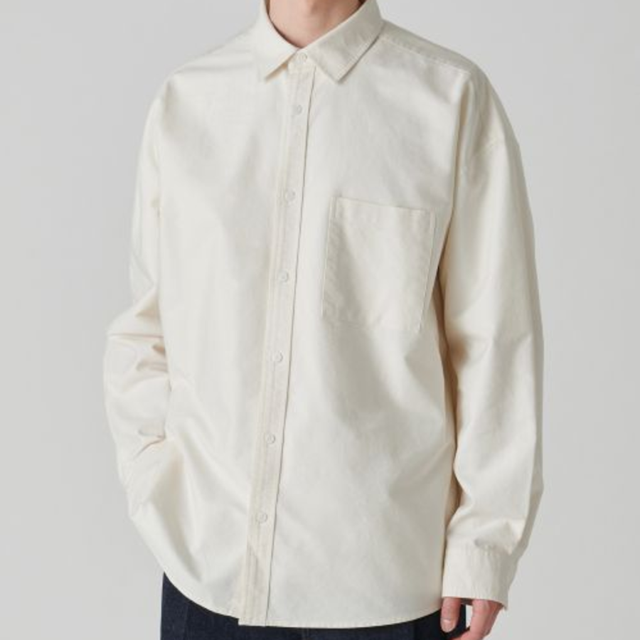 Musinsa Standard Oversized Oxford Shirt – Cream