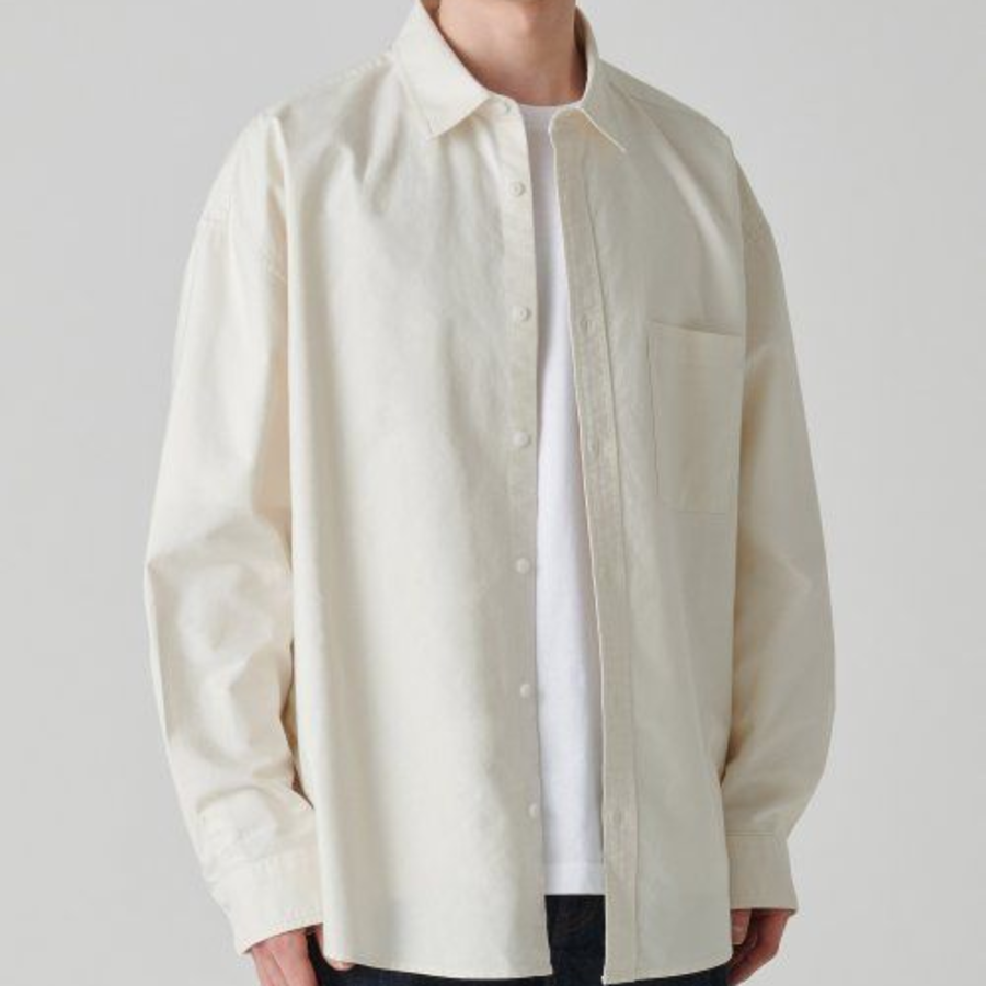 Musinsa Standard Oversized Oxford Shirt – Cream