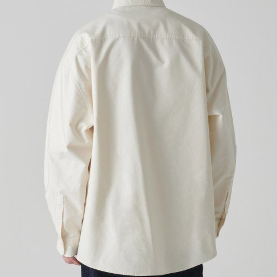 Musinsa Standard Oversized Oxford Shirt – Cream