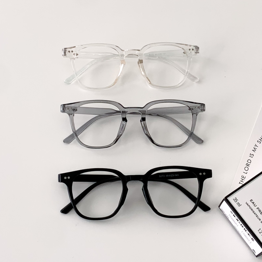 Square Simple Flattem Point Glasses — минималистичные прозрачные очки в прямоугольной оправе