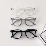 Square Simple Flattem Point Glasses — минималистичные прозрачные очки в прямоугольной оправе
