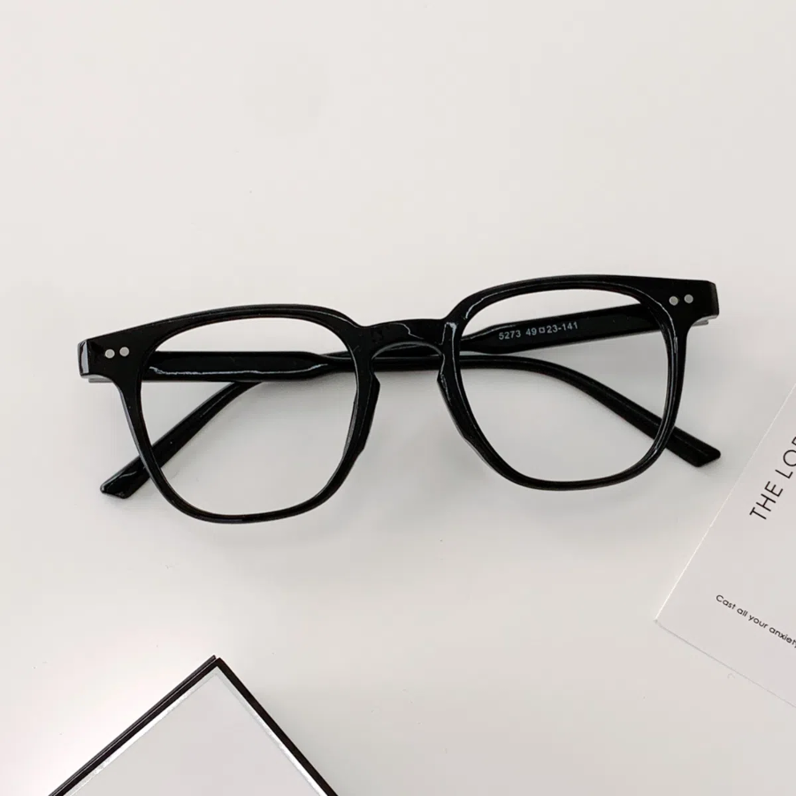Square Simple Flattem Point Glasses — минималистичные прозрачные очки в прямоугольной оправе