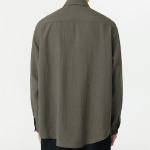 Musinsa Standard Relaxed Linen-Like Shirt – Khaki