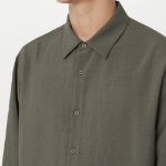 Musinsa Standard Relaxed Linen-Like Shirt – Khaki